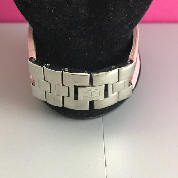 Tommy Hilfiger Pink/Silver Retro Watch 99ft. Water Resistant! - Picture 6 of 8
